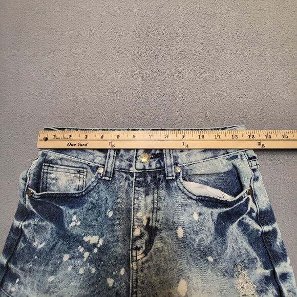 Trestle Supply California Republic Jeans Girls 12 Blue Slim Fit Moto Distressed - Picture 9 of 11